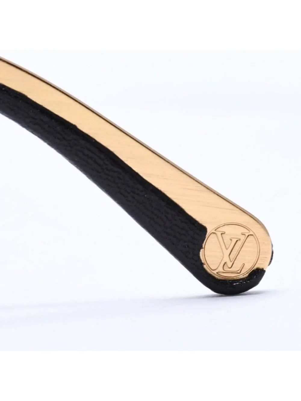 Louis Vuitton Sunglasses Leather Gold Eyewear